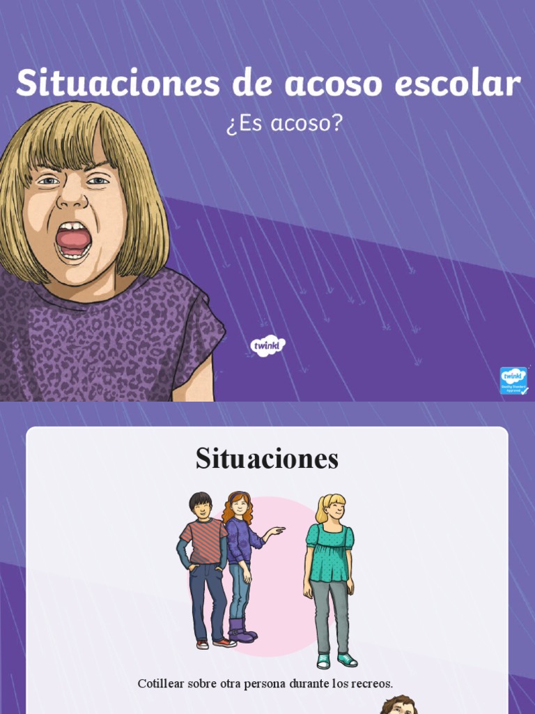 Situaciones de Acoso Escolar | PDF