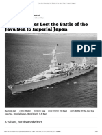 How The Allies Lost The Battle of The Java Sea To Imperial Japan