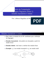 Teoria da Computação: Estados Inacessíveis e Inúteis