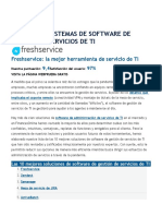 10 Mejores Sistemas de Software de Gestión de Servicios de Ti