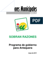 IU Antequera - Programa elecciones 2011