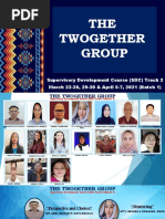 THE Twogether Group: Supervisory Development Course (SDC) Track 2 March 22-26, 29-30 & April 5-7, 2021 (Batch 1)