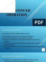 Discontinued Operation