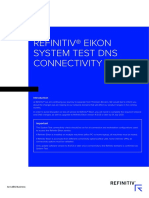 Refinitiv® Eikon System Test Dns Connectivity Check: An LSEG Business