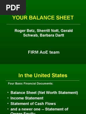 Balance Sheet