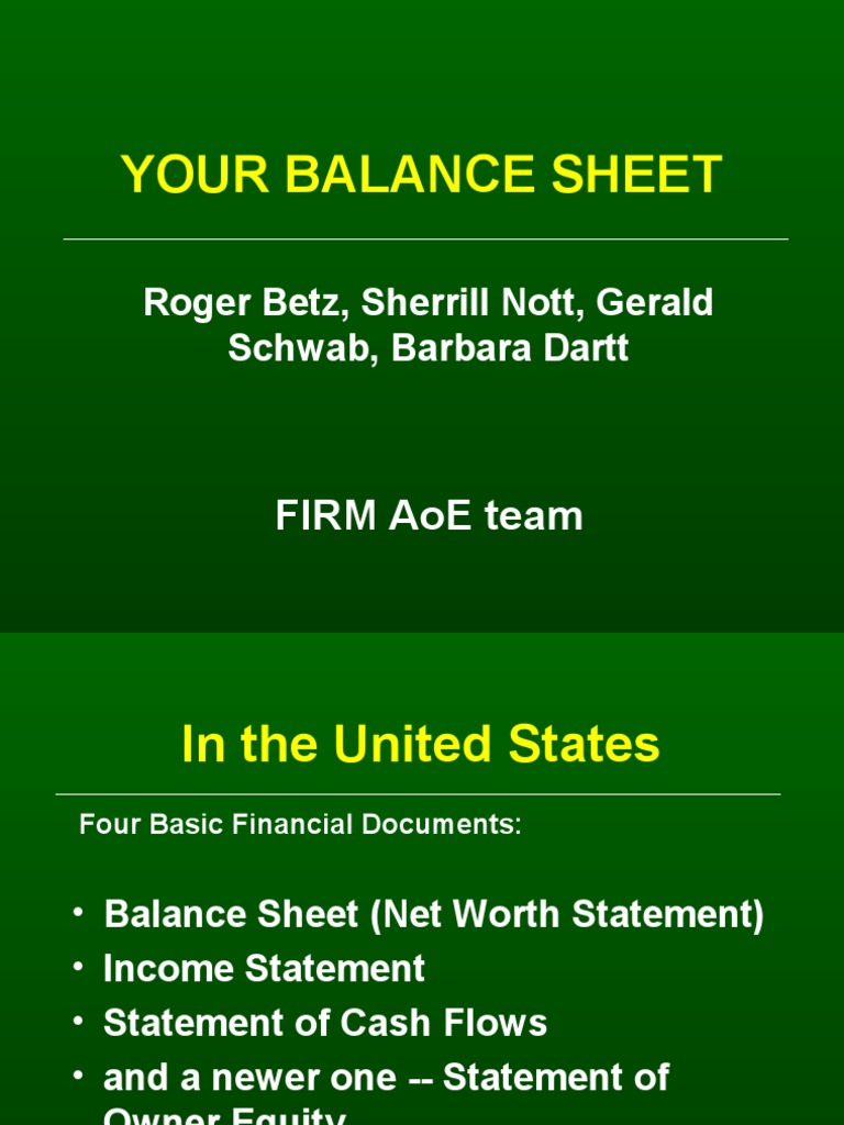 Understanding Your Balance Sheet Basics | PDF | Balance Sheet | Equity ...