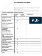 Pauta de Evaluación Disertación