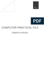 11Sc. Srijeeta Sen Computer Practical File