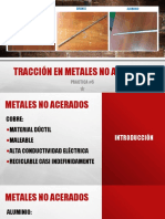 Tracción en Metales No Acerados