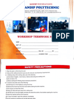 Sandip Polytechnic: Workshop Termwork Book
