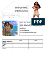 Moana Maui General Apperance Height Weight Hair Eyes Clothes