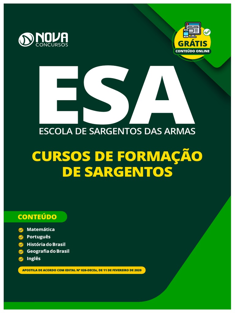 Esa 2020 1, PDF, Sargento