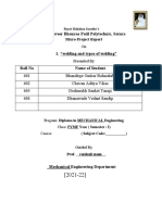 Welding Types Report by Karmaveer Polytechnic Students