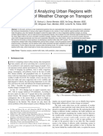 Detecting and Analyzing Urban Regions With High Impact of Weather Change On Transport