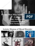 Panna Dhai Maa Subharti Nursing College: Topic: Mood Disorder Amritanshu Chanchal M.SC Nursing 2 Year