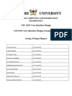 Makerere University: CSC 3119: User Interface Design CSC3119: User Interface Design (Group Project)