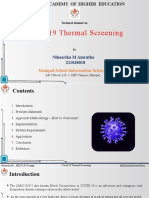 Covid 19 Thermal Screening: Manipal School Information Science