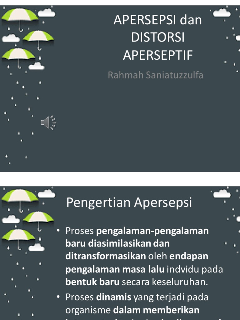 Distorsi dan Apersepsi dalam Psikologi | PDF