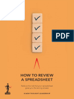 How To Review A Spreadsheet Report