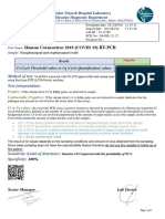 Human Coronavirus 2019 (COVID 19) RT-PCR: Erfan Niayesh Hospital Laboratory Molecular Diagnostic Department