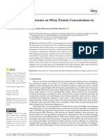 Membranes: Effect of Osmotic Pressure On Whey Protein Concentration in Forward Osmosis