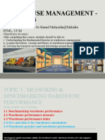 Topic 3.3 Measuring and Benchmarking Warehouse Performance