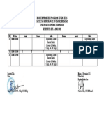 Roster Praktek Semester II Ners