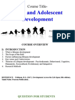 1 SY INTRO Child and Adolescent Development