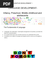 4 Cognitive Development - Language