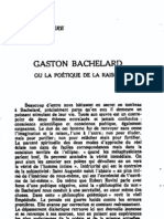 Gardere, Bachelard Ou La Poetique de La Raison