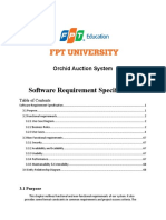 Software Requirement Specification: Orchid Auction System