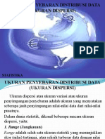 Ukuran Dispersi Data Statistika