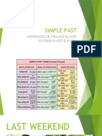 Simple Past: Affirmative, Negative and Interrogative Form