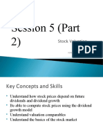 Session 5 (Part 2) : Stock Valuation