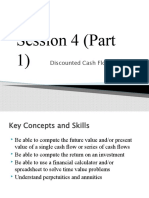 Session 4 (Part 1) : Discounted Cash Flow Valuation