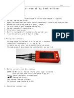 LCR Tester Operating Instructions: 1. Function Introduction
