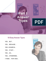 Part 1 Answer Types Topics