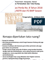 Sosialisasi Perda RDTR Sewon 2018 - Maret 2020