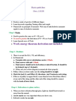 X ICSE Physics Guidelines