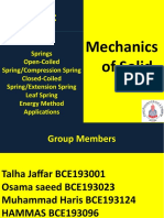 Topic: Mechanics of Solid