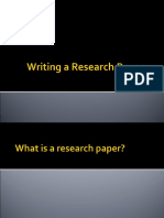 Writinga Research Paper