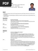 Kushagra Agarwal Resume