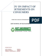 A Study On Impact of Advertisements On Consumers: Kiit School of Management