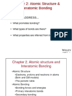 Chapter 2: Atomic Structure & Interatomic Bonding: Issues To Address..