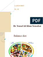 Dr. Yousaf Ali Khan Yousafzai: Balance Diet MPH - Ii
