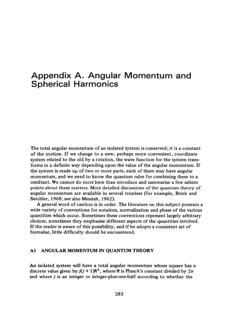 Quantum Angular Momentum Overview | PDF | Electronvolt | Spin (Physics)