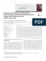 Meta Diffusion Between 316SS n Cu SLM