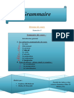 Résumé de Grammaire S1