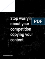 Stop Worrying About The Competition Online