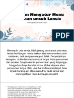 Panduan Mengatur Menu Makanan Untuk Lansia